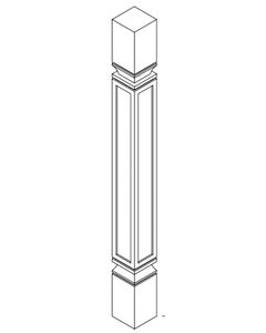 Furniture Base Moulding-Shaker Blue